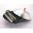 TAJINE - WOK - COUSCOUSSIER  Wok Set - D: 33 cm - noir