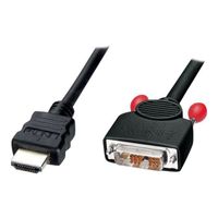 CABLE AUDIO VIDEO Lindy - 41101 - Câble HDMI à DVI-D, 1m