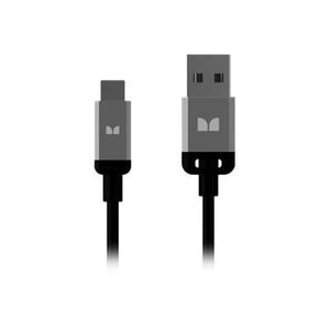MONSTER Câble USB haute performance 1 m noir et argent AUT SBW
