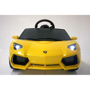 INJUSA Lamborghini Voiture électrique enfant avec télécommande parentale Aventador - 6 Volts