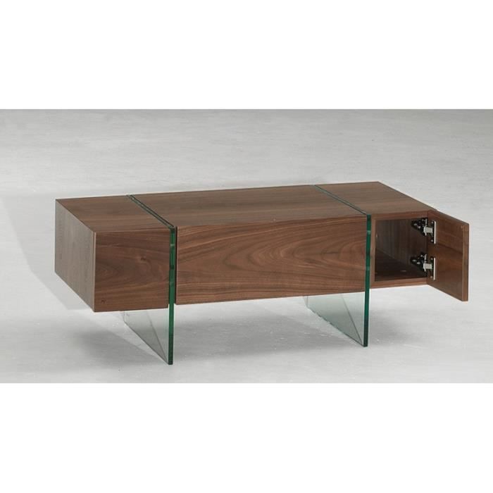 meuble tv delta placage noyer 90cm Achat / Vente meuble tv Meuble TV
