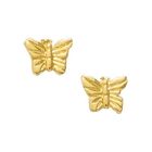 Boucle d'oreille Boucles d'oreilles Papillon Plaqué Or