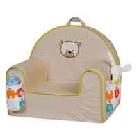  TINEO Fauteuil club malin avec plaid Anis