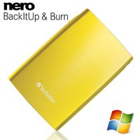 DISQUE DUR EXTERNE Verbatim USB2.0 500 Go Jaune Soleil 2.5"