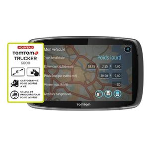 TOMTOM GPS Camion TRUCKER 6000 (6 pouces) Europe 48 Cartographie ? Vie