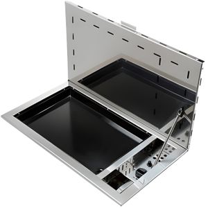 Plancha Gaz PSR600GEC 60cm Plaque acier émaillé Roller grill pas chere 