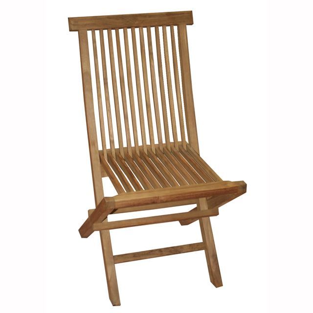 Chaise pliante en teck Java  Achat / Vente chaise  fauteuil jardin