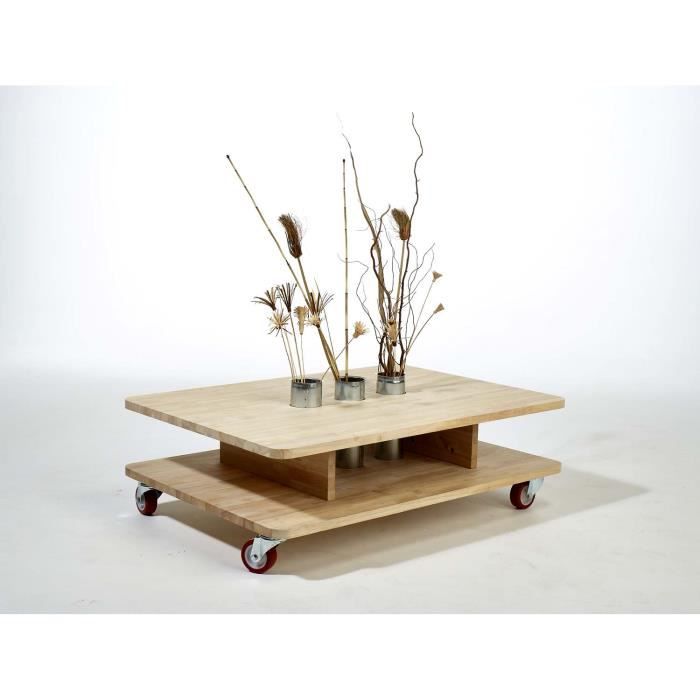 table basse industriel en bois massif Achat / Vente table basse table