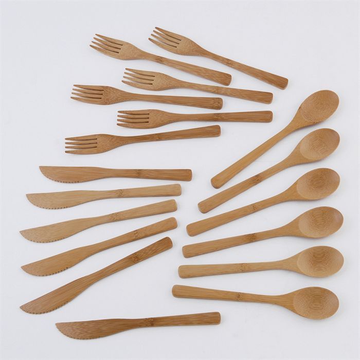 Repose-Cuillère 5five En Bambou - Avec Couverts Intégrés - Design Naturel Et Écologique