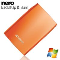 DISQUE DUR EXTERNE Verbatim USB2.0 500 Go Orange Volcanique 2.5"