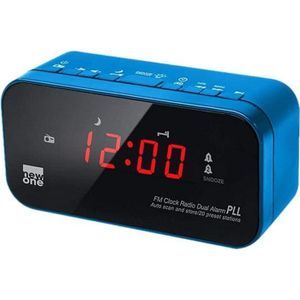 NEW ONE CR 120 BL Radio réveil double alarme Bleu