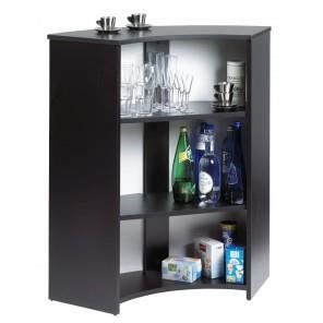 Meuble Bar, meuble Comptoir, meuble d'accueil Noir Largeur 96.7 cm