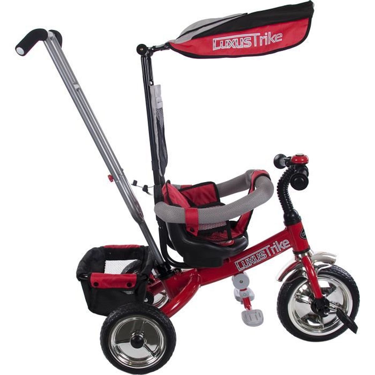 SUPER TRICYCLE BEBE/ENFANT "LUXUS" XG18819G ROUGE Prix pas cher