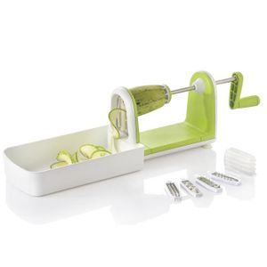 ARD'TIME Coupe légumes Spirale slicer Spirale&Cook - 4 Différentes lames avec rangement - Multicoupeurs - Boite couleur - Vert