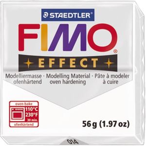 STAEDTLER Pâte ? modeler ? cuire Fimo Effect bloc 56 g transparent