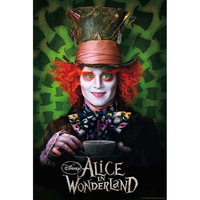 Alice Au Pays Des Merveilles Johnny Depp poster alice au pays des merveilles Hutmacher (Johnny Depp) - Achat