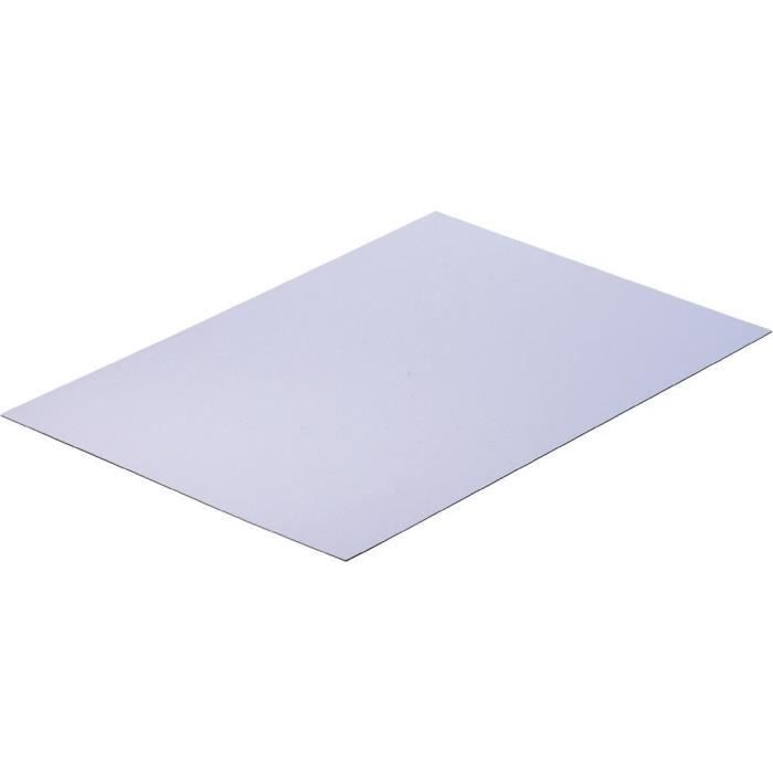 Plaque de polystyrène blanc (épaisseur 4 mm) Modelcraft La plaque