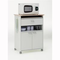 DESSERTE - BILLOT SUSHI Desserte micro-ondes 2 portes Blanc/Erable