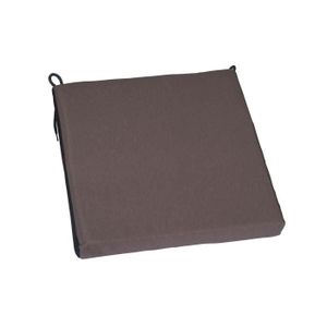 JARDIN PRIVE Galette de chaise top 38,5x38,5x5cm - Tourterelle