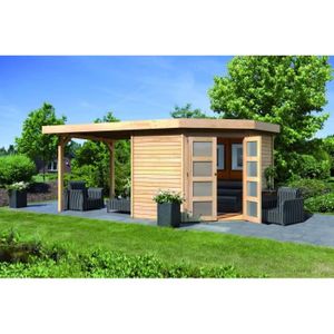KARIBU Goldendorf 5 Abri en bois 5,2m2 266x264x218cm