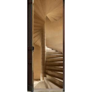 PLAGE Ondoor Sticker Adhésif de porte- Escalier ? vis204 x 83cm
