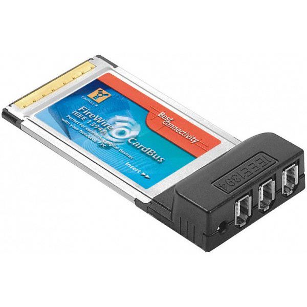 Carte FireWire Pcmcia 3 ports FireWire 400 chip… Prix pas cher