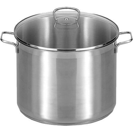 Casserole Krüger Sylt 16cm - Émail Bleu, Bord Chromé - Compatible Induction