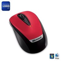 SOURIS Microsoft Wireless Mobile Mouse 3000 Rouge