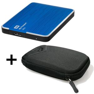 Western Digital Disque Dur Externe Reconditionné + Etui Port Chevron - My Passport Ultra - 1To - 2,5\