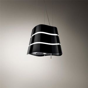 Hotte cuisine Elica suspendue noire WAVE Ø