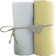 DRAP HOUSSE MATELAS BABYCALIN Lot de 2 draps housse