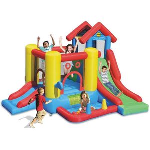 JURATOYS Chateau / Aire De Jeux Gonflable Play House 7 En 1