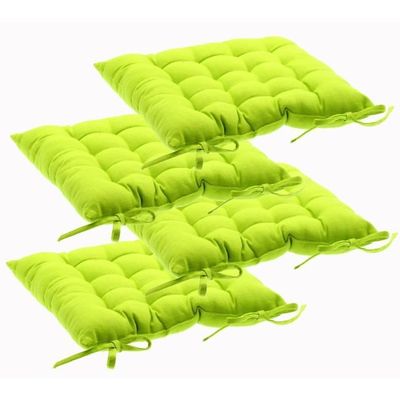 galette de chaise vert anis