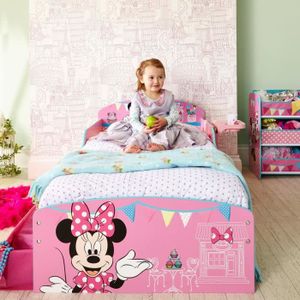 MINNIE MOUSE Lit Enfant en bois avec rangements 70 * 140 cm - Worlds Apart