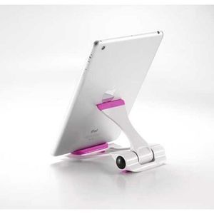 WE Support Tablette Universel 101 - Blanc - Rose