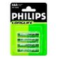 PILE - CHARGEUR DE PILE PHILIPS R03P401B Zinc-carbone LongLife