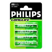 PILE - CHARGEUR DE PILE PHILIPS R6P401B Zinc-carbone LongLife