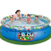 PISCINE DE JEUX - PISCINE GONFLABLE - PATAUGEOIRE Piscine Fast Mickey Mouse Ronde 244x66 cm