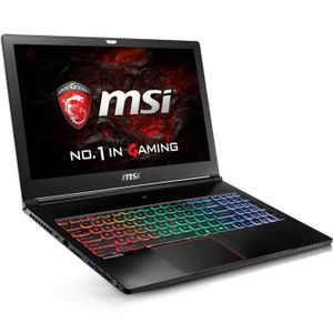 MSI PC Portable Gamer - GS63VR 6RF-020XFR - 15,6'' Full HD - 16Go RAM - Sans OS - Intel Core i7 - GTX 1060 -Stockage 1To + 256Go SSD