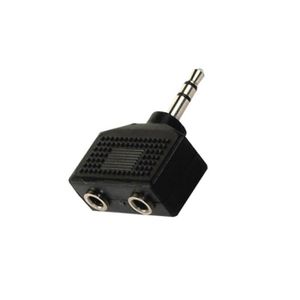 APM 422002 Adaptateur 2 Jacks 3,5 mm stéréo Femelles / 1 Jack 3,5 mm stéréo Mâle
