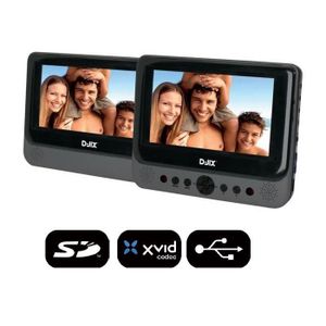 D-JIX PVS 702-39LSM Lecteur DVD portable - 2 écrans - Taille des écran 7\