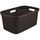 CURVER Panier à linge aspect rotin 45 L chocolat
