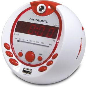 MET 477021 Radio réveil projection Pirate