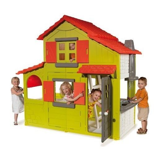 SMOBY Maison Enfant Duplex Verte Achat / Vente maisonnette
