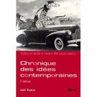 SCIENCES HUMAINES Chronique des idees contemporaines