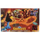 PIECE DETACHEE CIRCUIT Gormiti Piste avec Volcan + 1 Voiture + 1 figurine