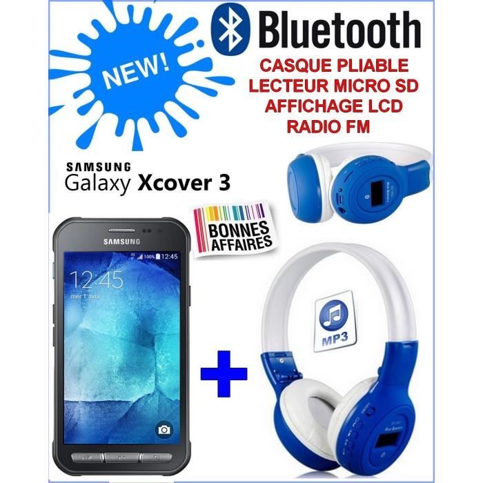 SAMSUNG GALAXY XCOVER 3 G388 + CASQUE BLUETOOTH Achat smartphone pas