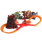 PIECE DETACHEE CIRCUIT Gormiti Piste avec Volcan + 1 Voiture + 1 figurine