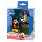 FIGURINE Boite Cadeau Disney Mickey + Minnie (6cm)