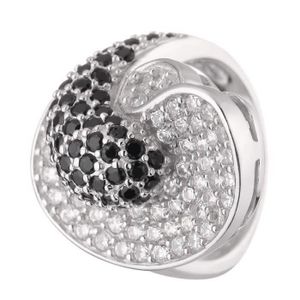 ID BIJOUX Bague Argent 925° Oxydes de Zirconium Femme